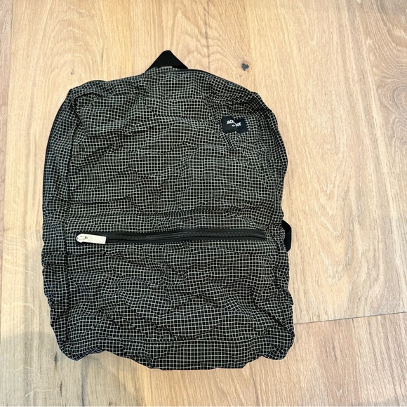 🆕Jack Spade Packable Graph Check Black Backpack - Picture 3 of 8